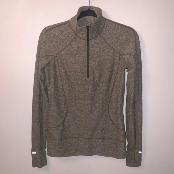 lululemon athletica Tops - Lululemon Green Long Sleeve Running Shirt 6